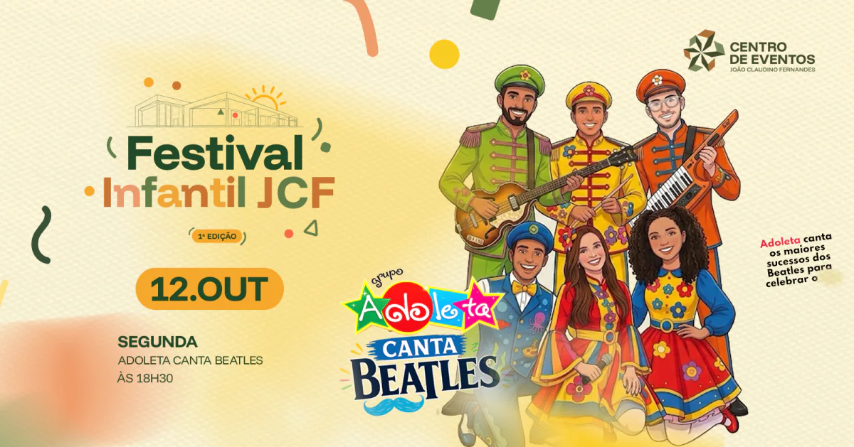 Arte do espetáculo Adoleta Canta Beatles